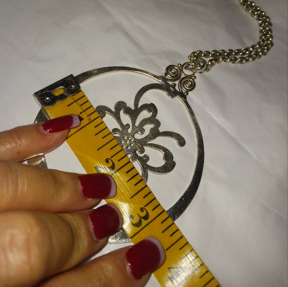 925 oversized pendant with chain (this is a choker necklace) - Picture 8 of 11